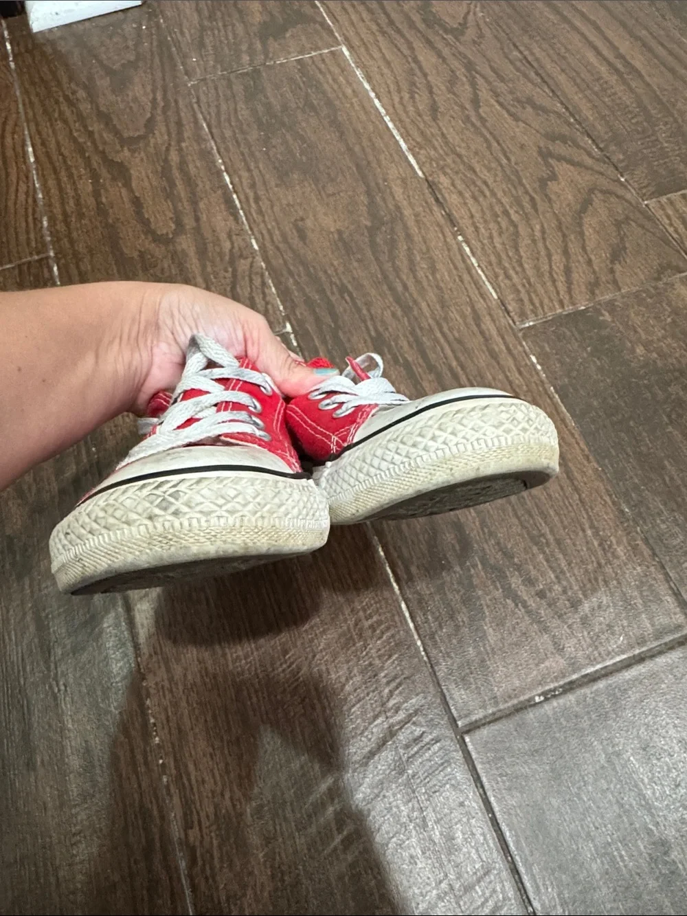 Converse Kids Red Low Top Canvas Sneakers